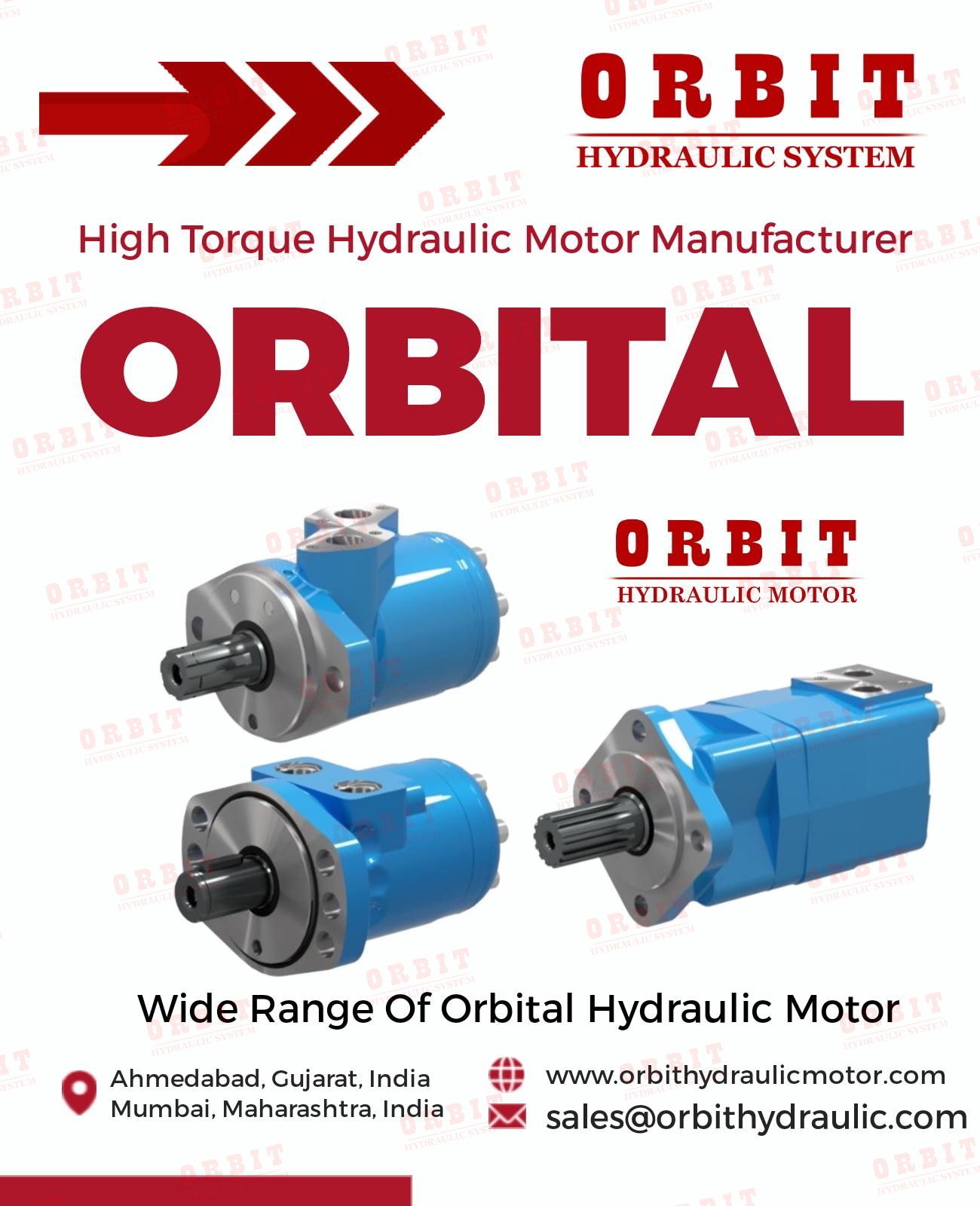 Danfoss OMM OMP OMR OMS Hydraulic Motor OMPW X - ORBITAL MOTOR(DISPLACEMENT 25 - 400 CC)