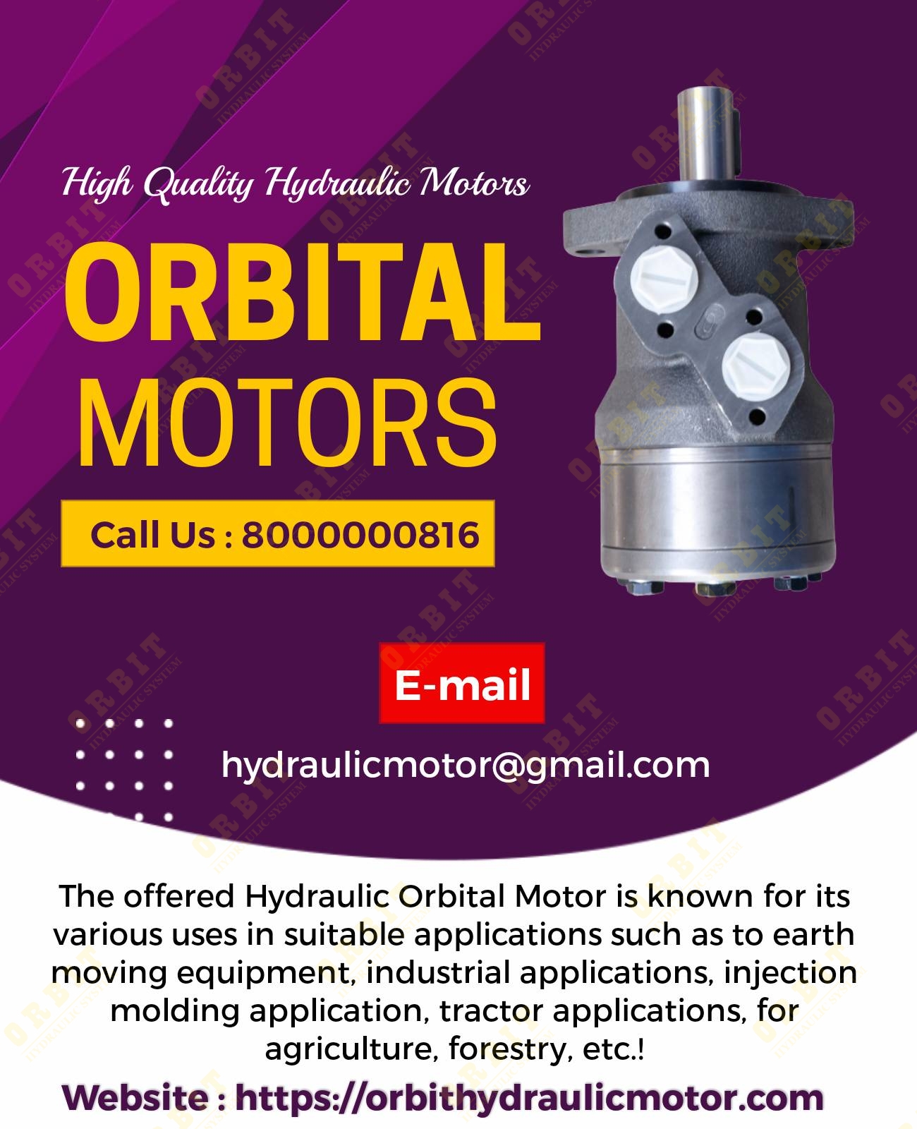 Danfoss OMM OMP OMR OMS Hydraulic Motor 151F0501 White Orbital Motor OMS 100