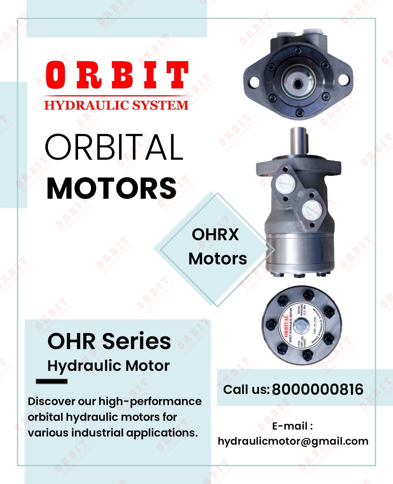 Danfoss OMM OMP OMR OMS Hydraulic Motor OMS - 100 151F0501 White Hydraulic Motor
